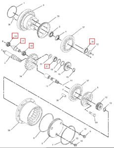 CAT308C 171 9334 9336 9421 Crank Shaft Assy 4
