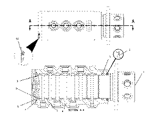 CAT308C Center Joint Seal Kit Diagram