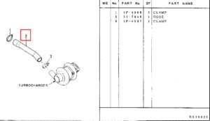 CAT311 CAT312 5i 7846 Air Hose Diagram