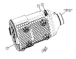CAT320 479 8989 479 8991 Air Filter Diagram