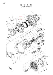 EX200 1 UH063 4514259 Floating Seal Diagram