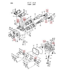 Hydraulic Pump and Track Adjuster Spare Parts Fit John Deere 200LC Hitachi EX220-5