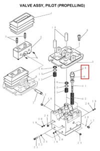 SK200 8 YN30V00105R120 Foot Pusher Diagram