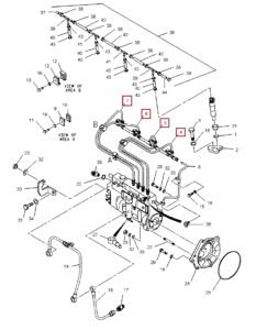 CAT 311C 212 8492 212 8493 212 8494 212 8495 Fuel Injection Line Diagram