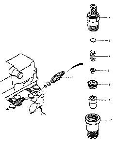 CAT307C 308C 4M40 Injector Nozzle 1 Diagram