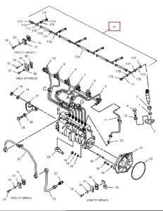 CAT320 320C 320CL 320D 321C 323D S6K 212 8606 Fuel Return Pipe Diagram