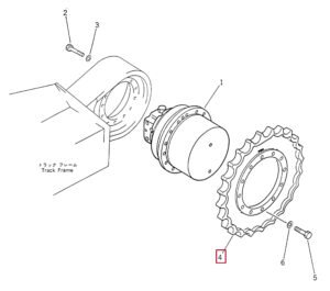 PC60 6 PC75UU 21W 27 11110 Sprocket Diagram