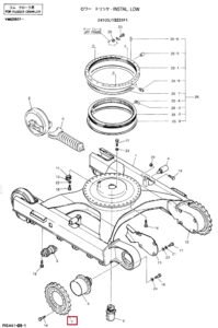 SK100 3 2404N271 Sprocket Diagram