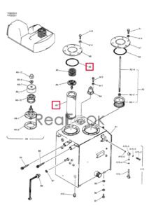 SK200 SK200 6 SK200LC 6 SK210LC SK200SR SK235SR YN50V00001P1 Hydraulic Oil Filter Element Diagram