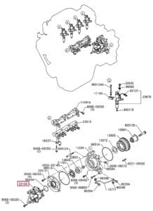 VH22100E0035 VH22100E0030 Fuel Injection Pump Diagram