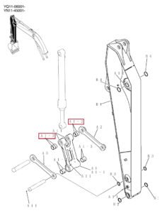 YN12B02221P1 80 95 50 Arm Bushing Diagram