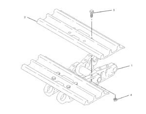 CAT308C Track Shoe Diagram