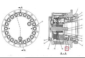 CAT325B 7Y 0219 Coupling Gear Diagram
