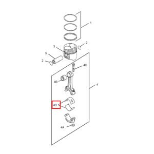 139 8079 139 8086 ME996519 STD Main Bearing Diagram