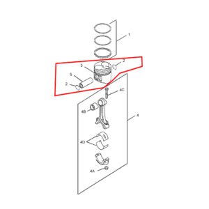 4M40 Piston Kit Diagram