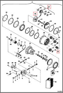 Bobcat 6670127 Carrier Assembly 1st Diagram