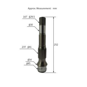 Hydraulic Piston Pump Rear Shaft 708-2L-32170 Drive Shaft Fit Excavator Komatsu PC200-8 PC200-8MO PC200LC-8 PC220-8 PC220LC-8 PC228US-8
