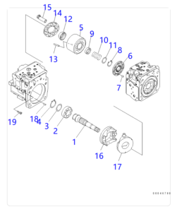 PC200 8 HPV95 Hydraulic Pump Parts Diagram