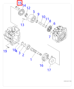 PC200 8 HPV95 Hydraulic Pump Piston 708 2L 33430 Diagram