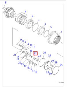 PC30MR 1 FUFZD8718 1 09 Sun Gear Shaft Diagram