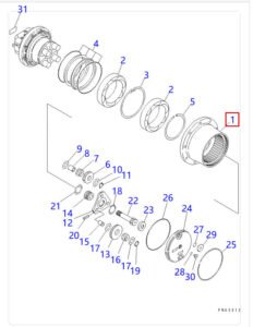 PC30MR 1 Travel Gear Ring Diagram