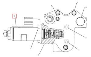 CAT330D 225 4558 Solenoid Valve Diagram