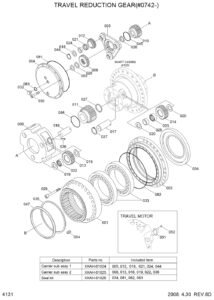 R360LC 7 R375 7 XKAH 00987 Travel Reduction Diagram