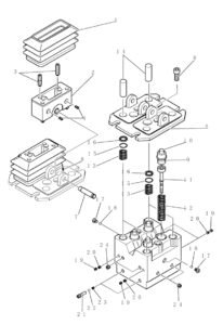 SK200 8 YN30V00105F2 Propelling Pilot Valve Diagram