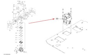 YB60000029 Travel Pilot Valve Diagram