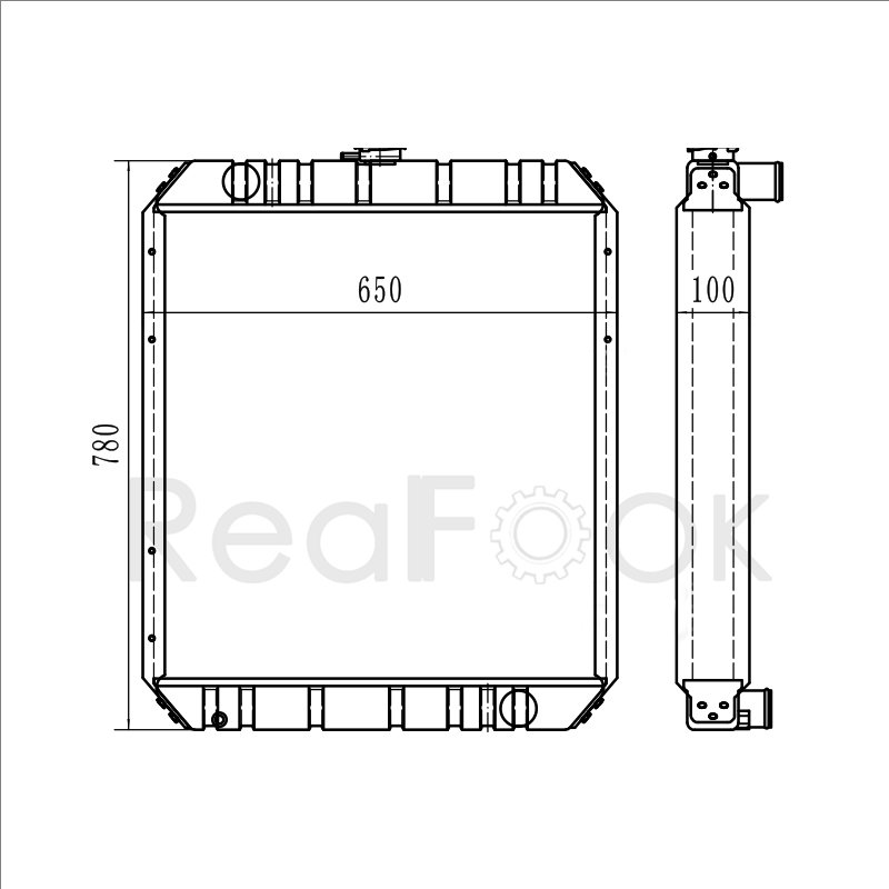 Radiator 196-8039 Fit Caterpillar Excavator CAT 312C L 314C