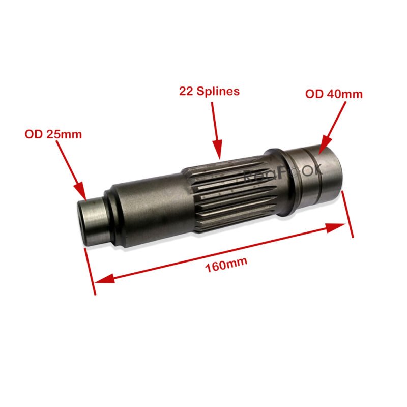 Final Drive Travel Motor Shaft 7I-1123 15/22 Splines Fit Excavator Caterpillar CAT 312 312B 312C 313B 314C