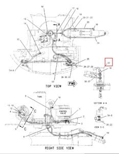 CAT308C 162 4902 Swivel Joint Diagram 2