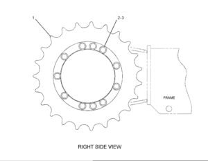 E303.5 264 5371 Sprocket Diagram