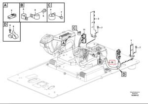 EC210B 240B VOE14641925 Cable Harness Diagram