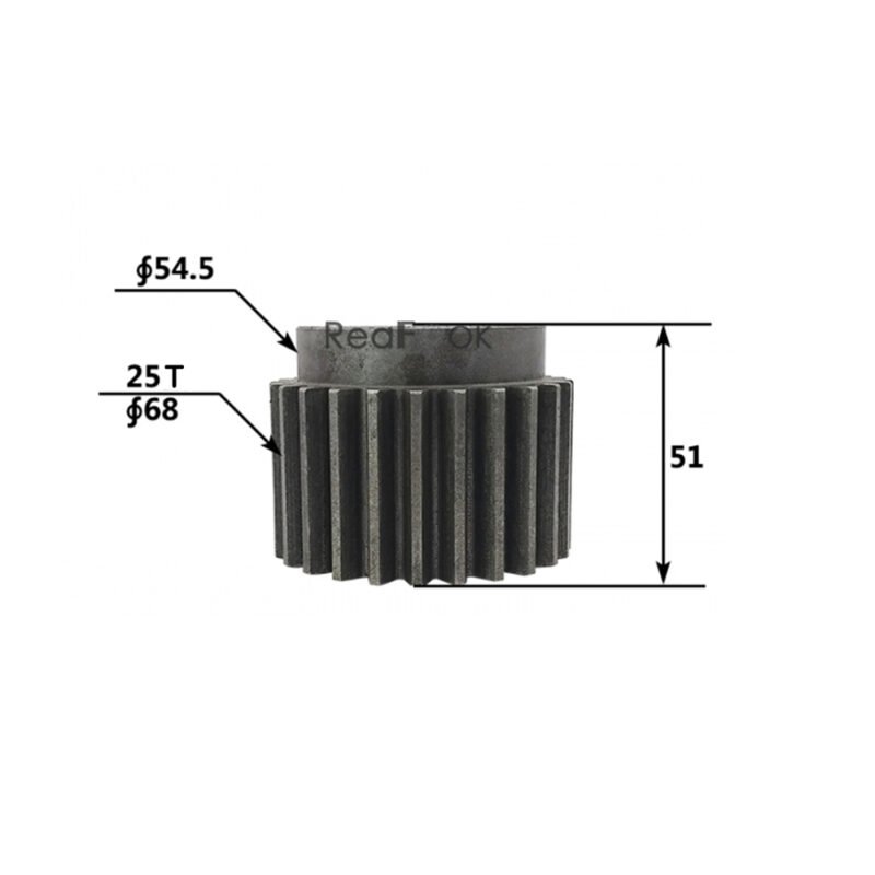 Swing Reduction Gearbox Sun Gear 05/903867 Fit Excavator JCB JS200 JS200W JS205 JS210 JS220 JS235 JZ235 JS255