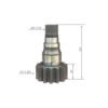Swing Reduction Gearbox Drive Shaft Pinion 05/903869 Fit Excavator JCB JS200 JS200W JS205 JS210 JS220 JS235 JZ235 JS255