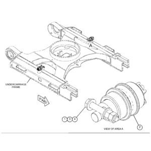 CAT308 521 3693 521 3694 Carrier Roller Diagram