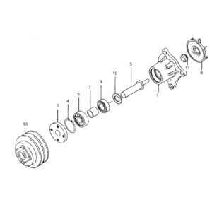 CAT311 312 315D 320D 323D 178 6633 Water Pump Diagram