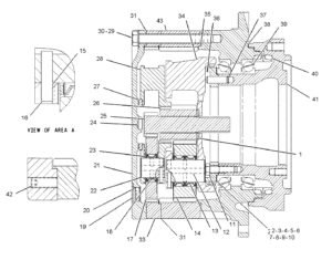 CAT320C 320D Travel Reduction Diagram