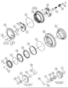 CAT320D 320D2 457 7977 Final Drive Diagram