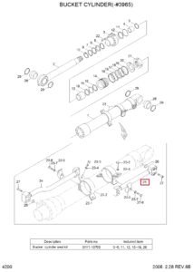 R210 7 R220 7 31Y1 15690 Bucket Cylinder Pipe Diagram