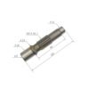 Final Drive Travel Motor Shaft RC411-73612 Fit Excavator Kubota U35S U35-3 U35-3S KX71-3 KX91-3 KX91-3S