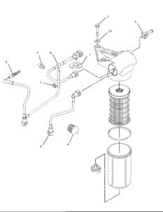 CAT312D2 313D2 467 7011 Fuel Pump Kit Diagram