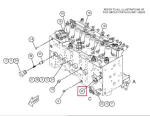 CAT320D 330 536 7311 Pilot Pressure Reducing Valve Diagram