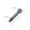 Final Drive Travel Reduction Sun Gear Drive Shaft RB51178130 Fit Excavator Kubota U25-3S U27-4 U25S U27-4 CA