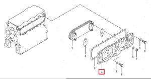 135 2404 Oil Cooler Cover Diagram