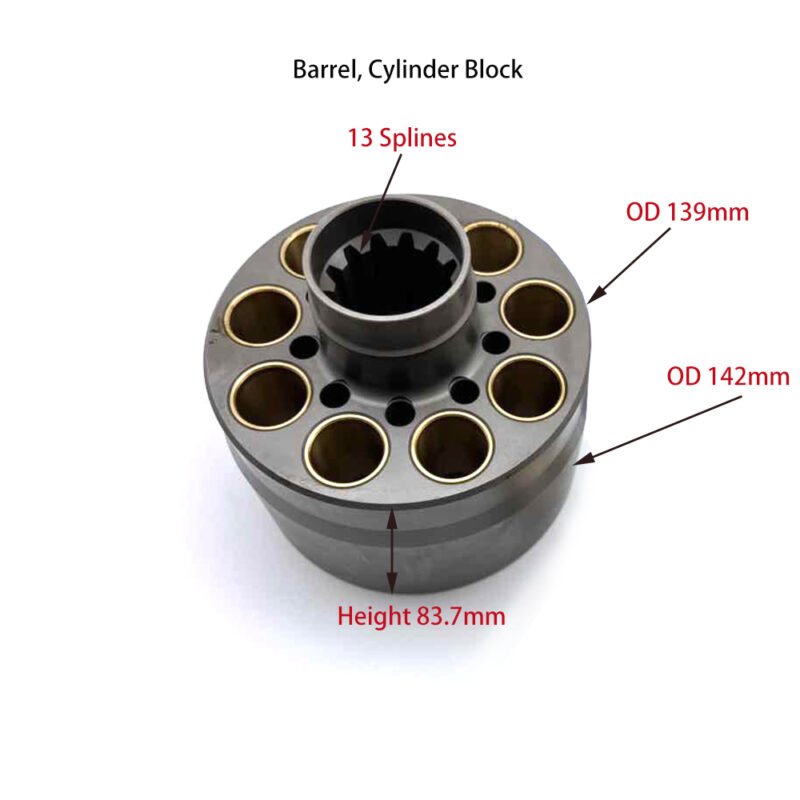 Main Hydraulic Pump Barrel Assy with Valve Plate 087-5184 087-5185 Fit Excavator Caterpillar CAT 320 L