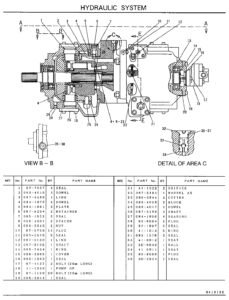 CAT320L 087 5184 087 5185 Hydraulic Pump Diagram