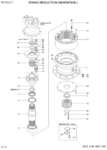 R210LC 7 Swing Reduction Diagram