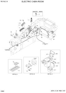 R210LC 9 21Q6 30601 Membrane Switch Assembly Diagram